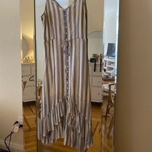 RAILS Linen Striped Dress